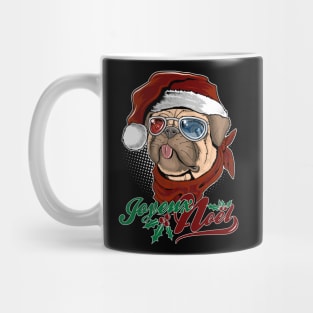 Joyeux noël cute pud dog Mug